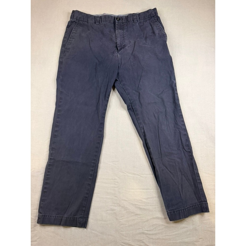 Banana Republic Mens Aiden Chino Navy Blue Pants 35x30